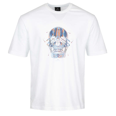 Paul Smith Casual Fit Skull T Shirt in White