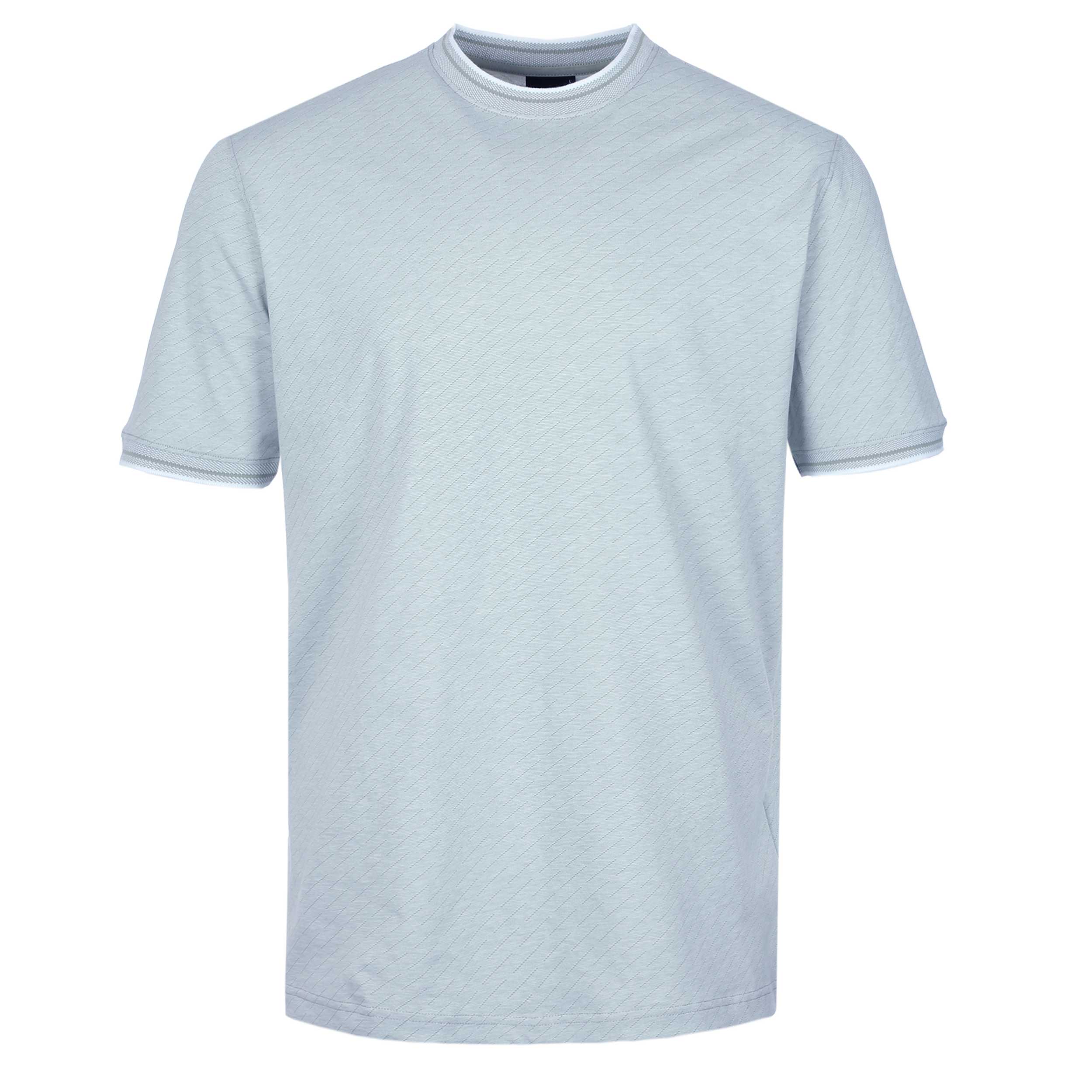 Paul Smith Diagonal Print T Shirt in Sky Blue