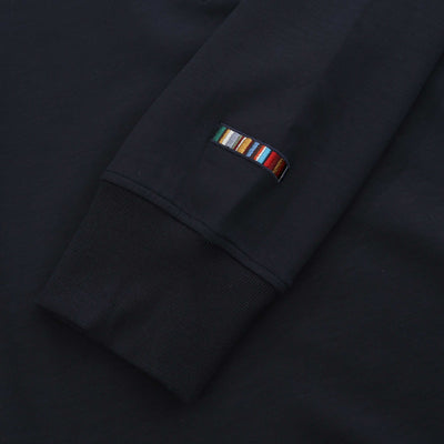 Paul Smith Embroidery Sweat Top in Dark Navy Logo