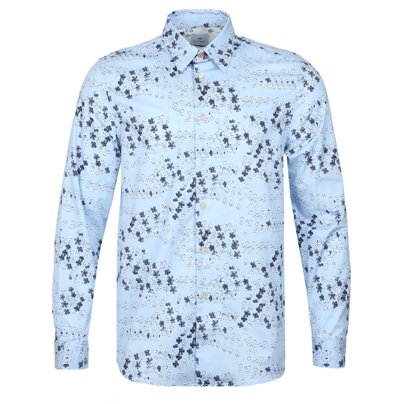 Paul Smith Floral Reg Fit Shirt in Light Blue