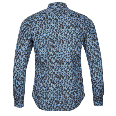 Paul Smith Flower Print Shirt in Blue Back