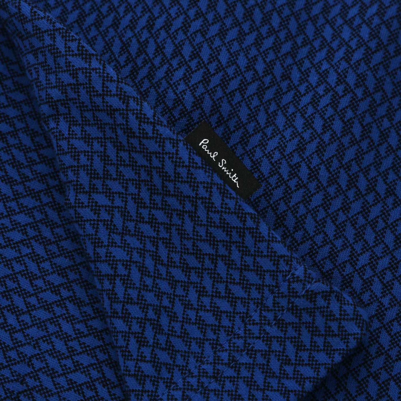 Paul Smith Geo Polo Shirt in Blue Logo Tab