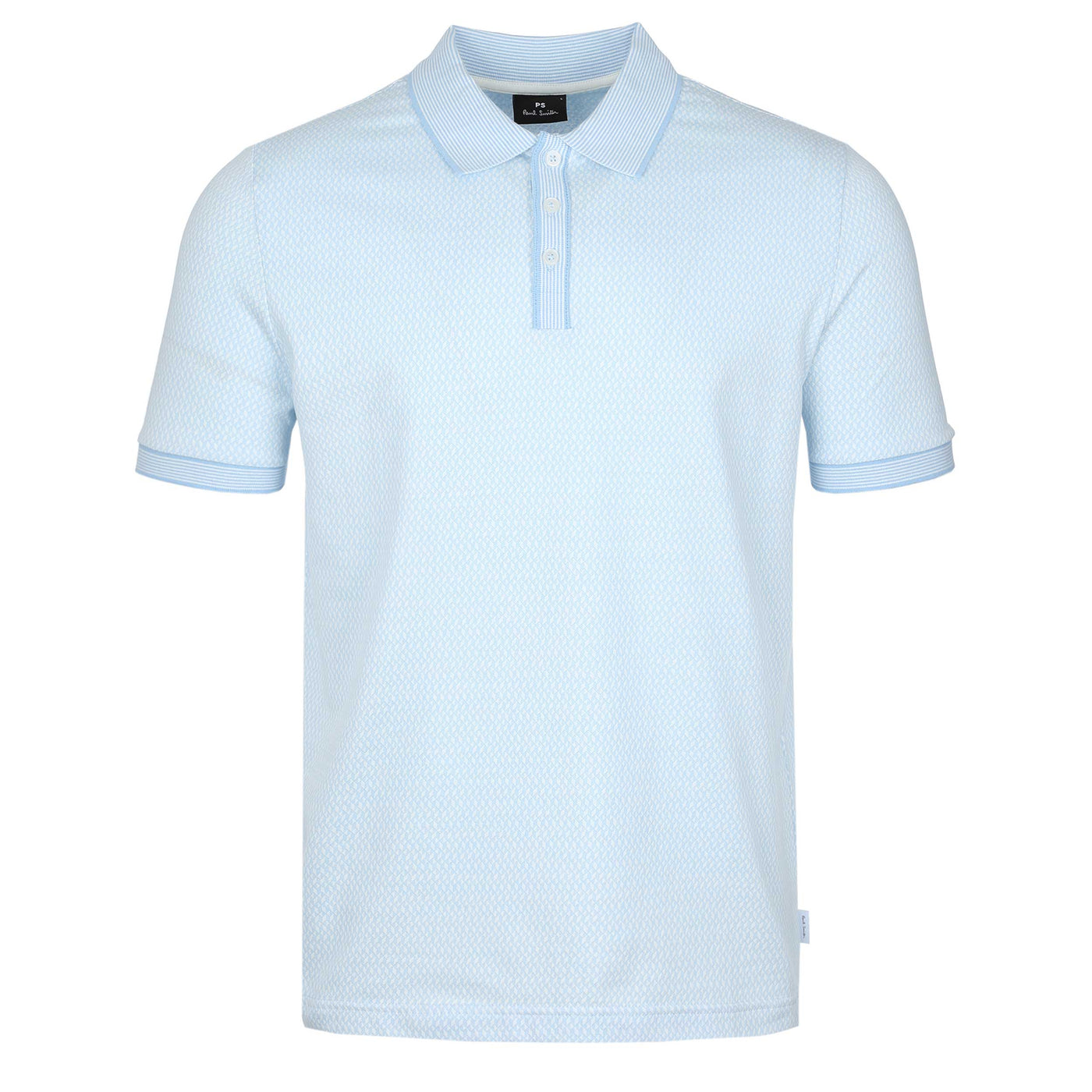 Paul Smith Geo Polo Shirt in Sky Blue