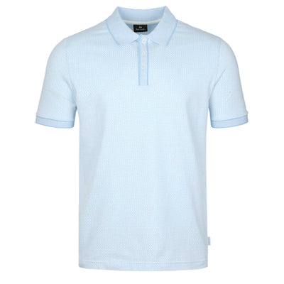 Paul Smith Geo Polo Shirt in Sky Blue