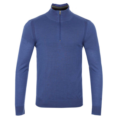 Paul Smith Half Zip Knitwear in Blue