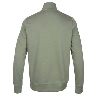 Paul Smith Half Zip Sweat Top in Sage Back
