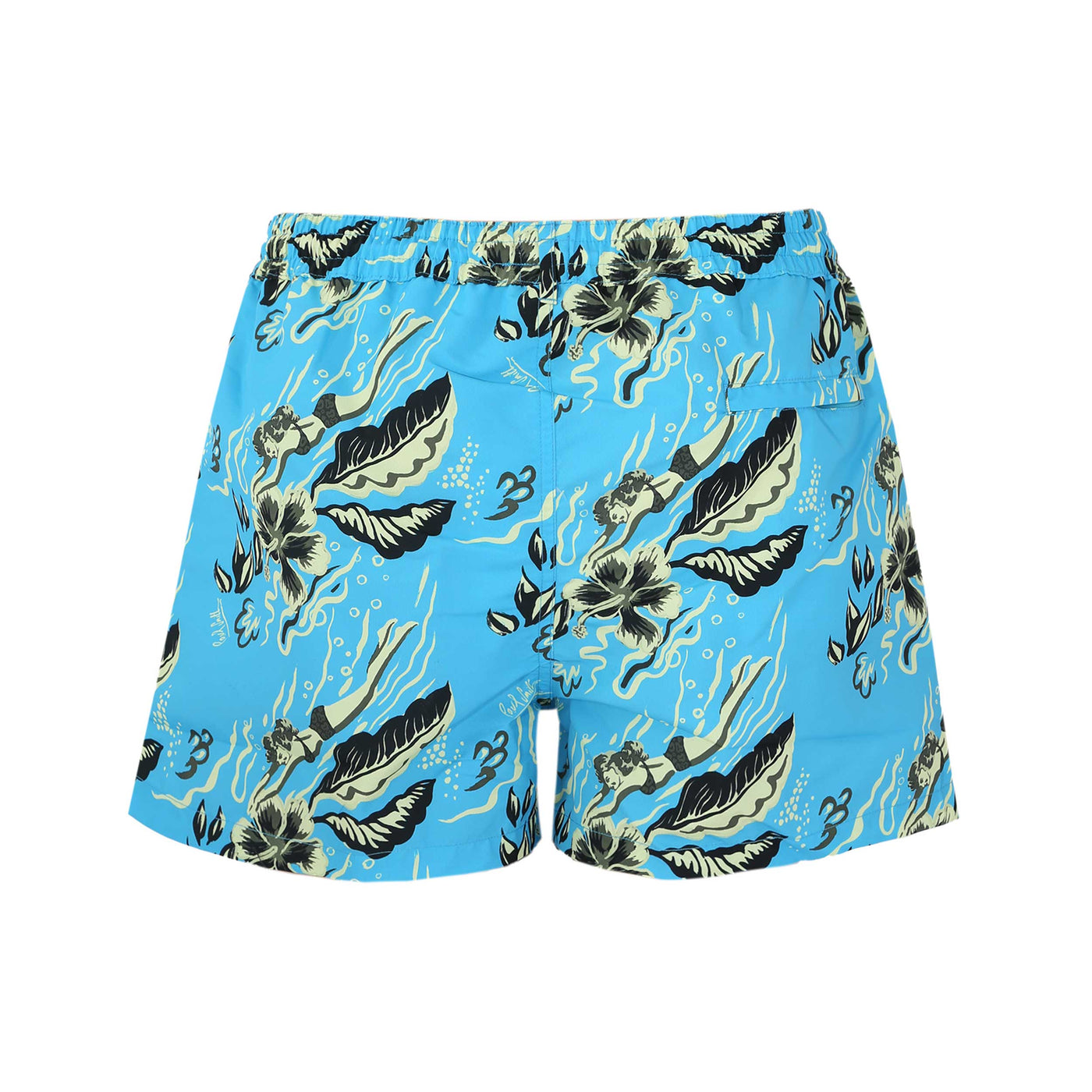 Paul Smith Hawaii DVR Swim Short in Sky Blue Back