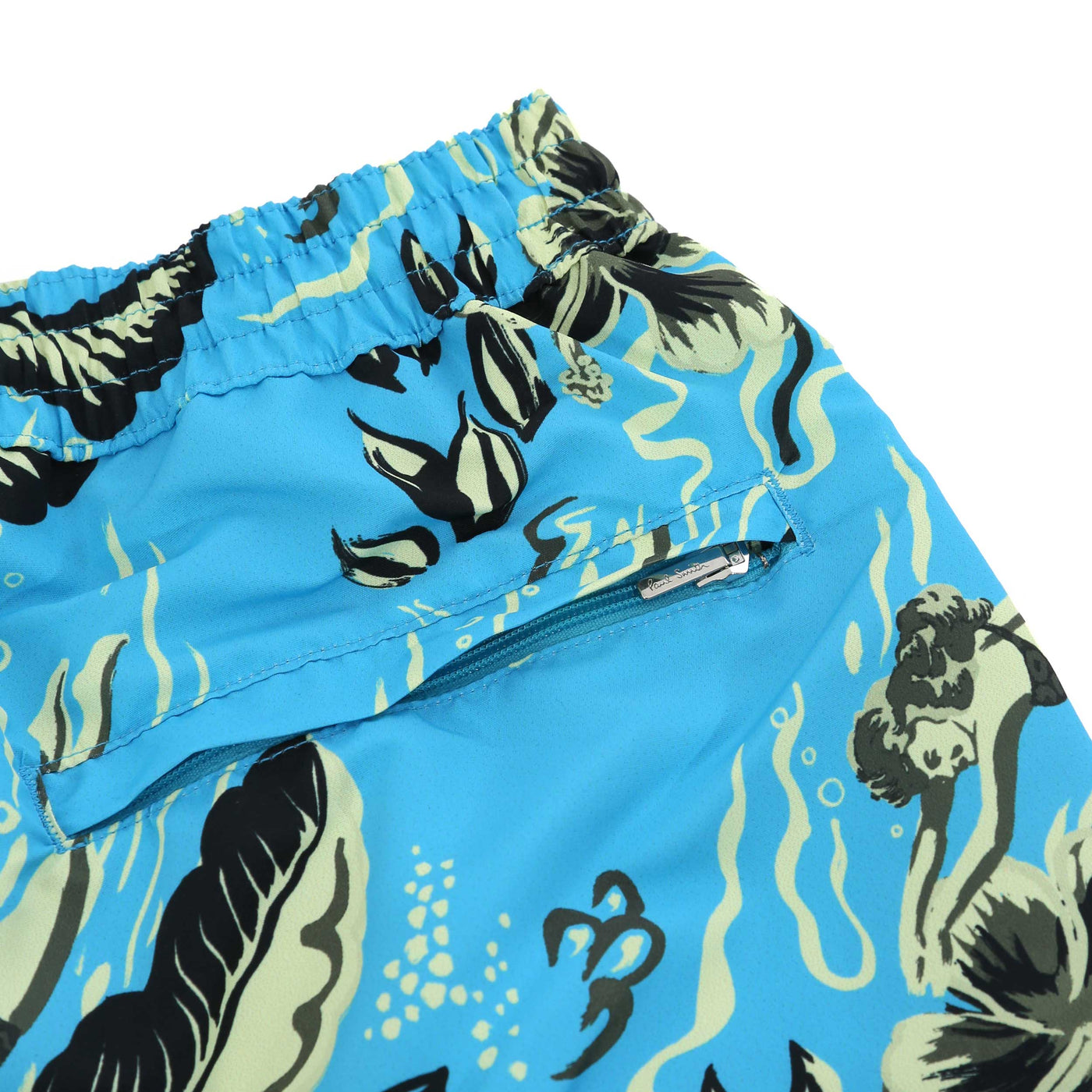 Paul Smith Hawaii DVR Swim Short in Sky Blue Seat Pocket