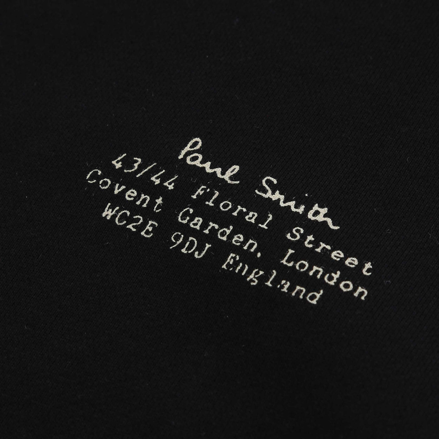 Paul Smith Logo Print Hoody Sweat Top in Black Chest Logo