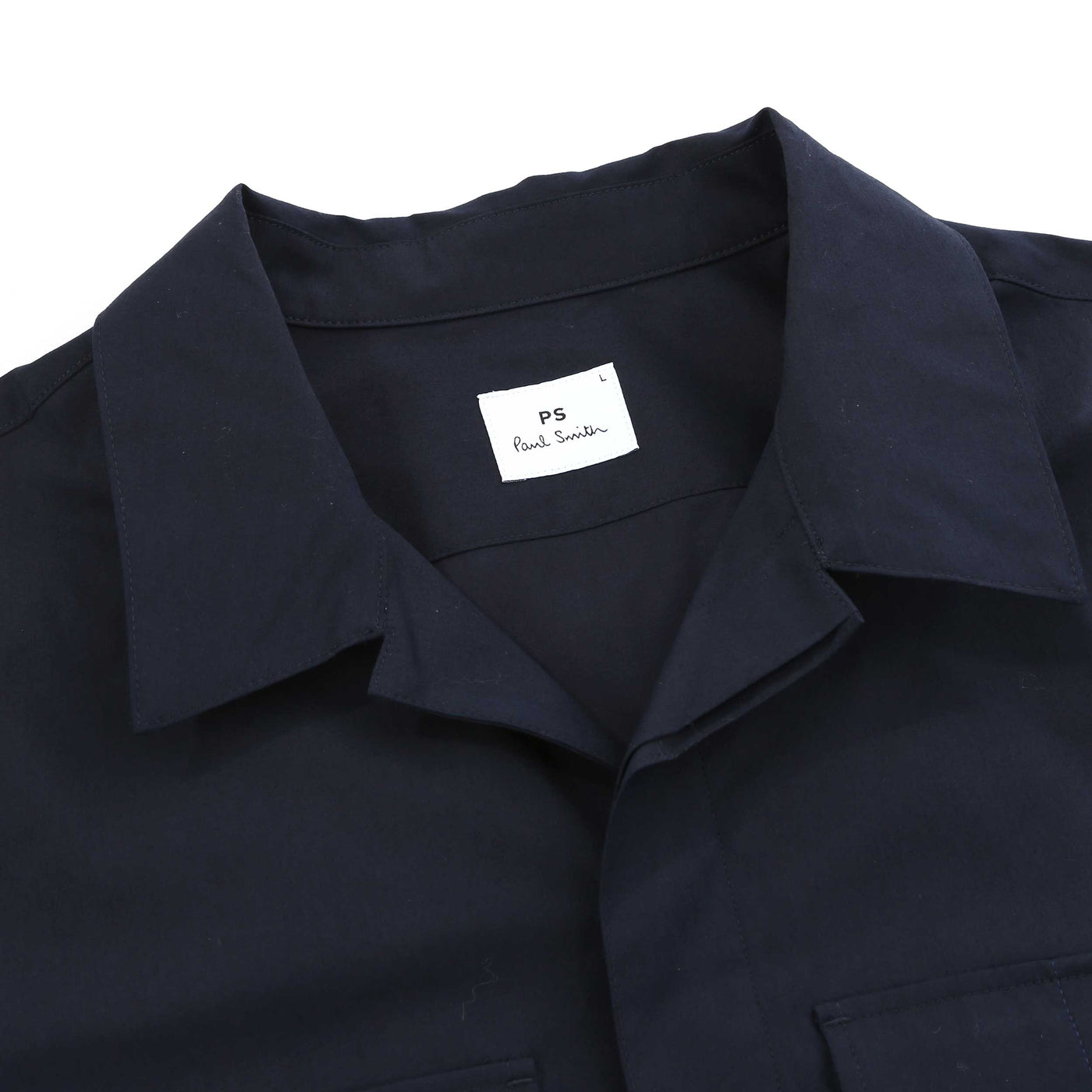 Paul Smith Patch Pocket Shirt in Navy Collar