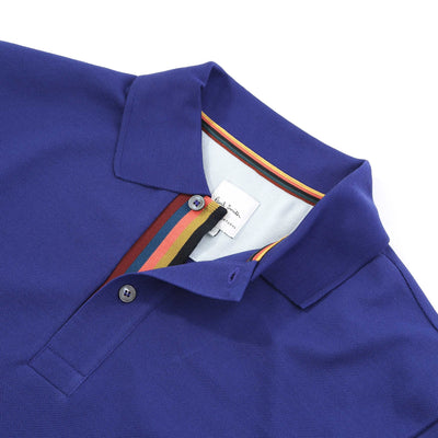 Paul Smith Placket Polo Shirt in Indigo Placket