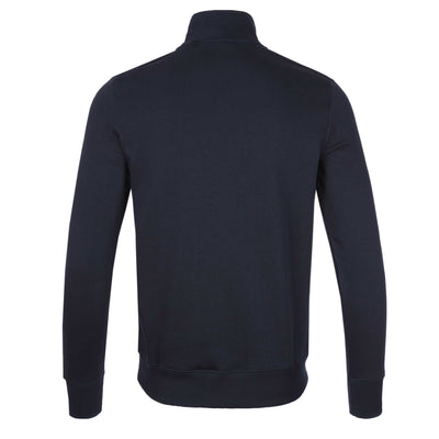 Paul Smith Reg Fit Half Zip Sweat Top in Navy Back