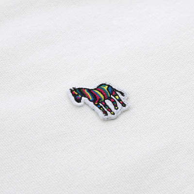 Paul Smith Reg Fit Hoody Sweat Top in Off White Logo