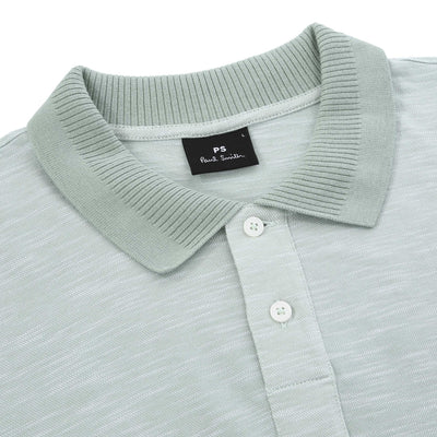 Paul Smith Reg Fit SS Polo Shirt in Green Collar