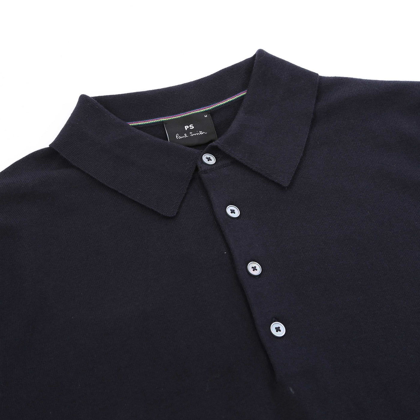 Paul Smith SS Polo Knitwear in Navy Placket