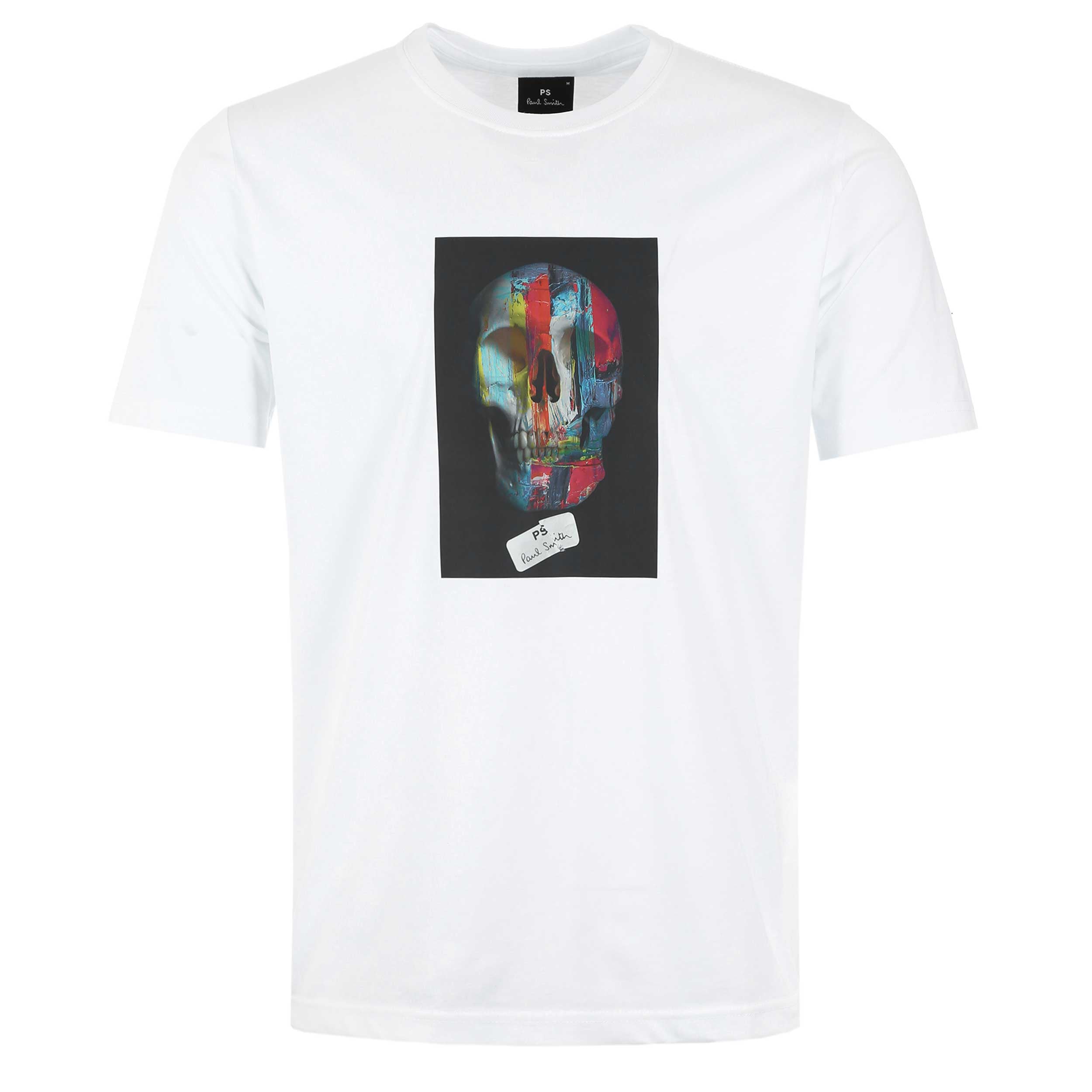 Paul Smith Skull T Shirt in White