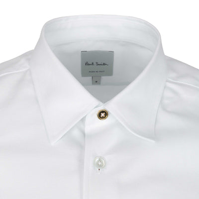 Paul Smith Slim Fit SS Shirt in White Collar