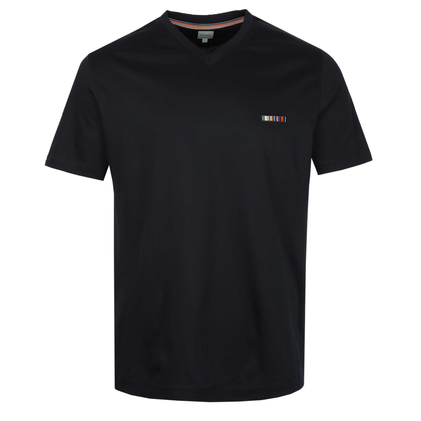 Paul Smith Stripe Emb T Shirt in Navy