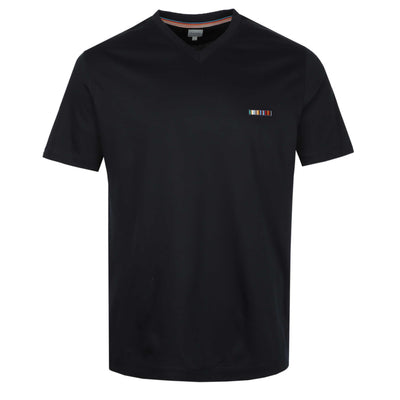 Paul Smith Stripe Emb T Shirt in Navy