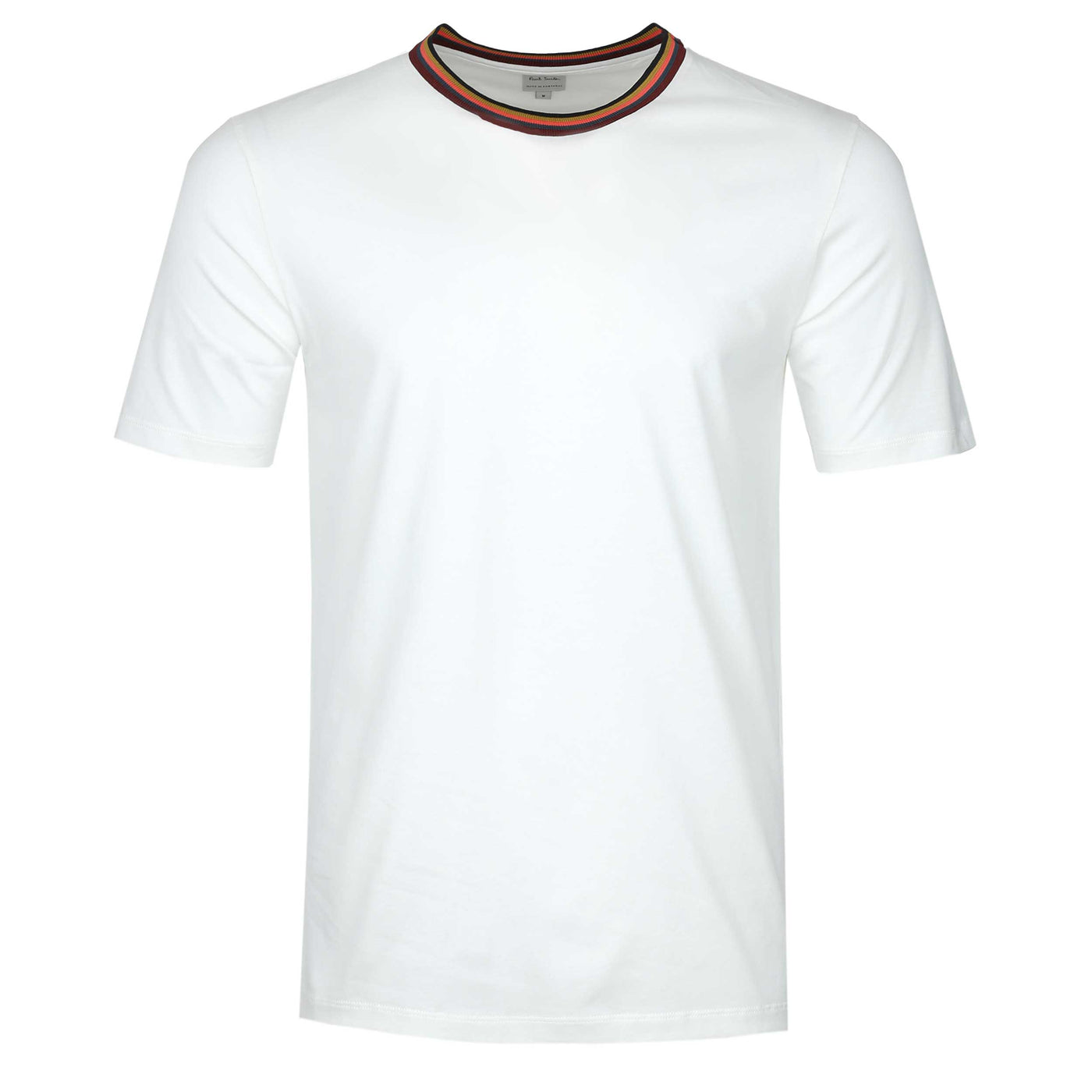 Paul Smith Stripe Rib T Shirt in White