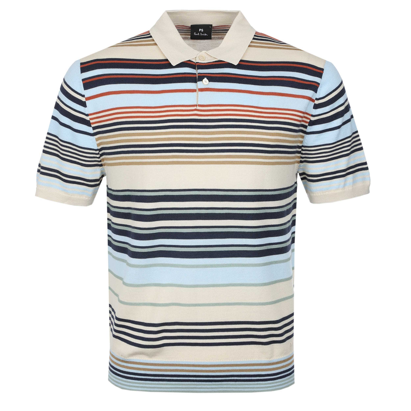 Paul Smith Stripe Sweater SS Polo in Multicolour