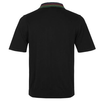 Paul Smith Sweater SS Polo Knitwear in Black Back