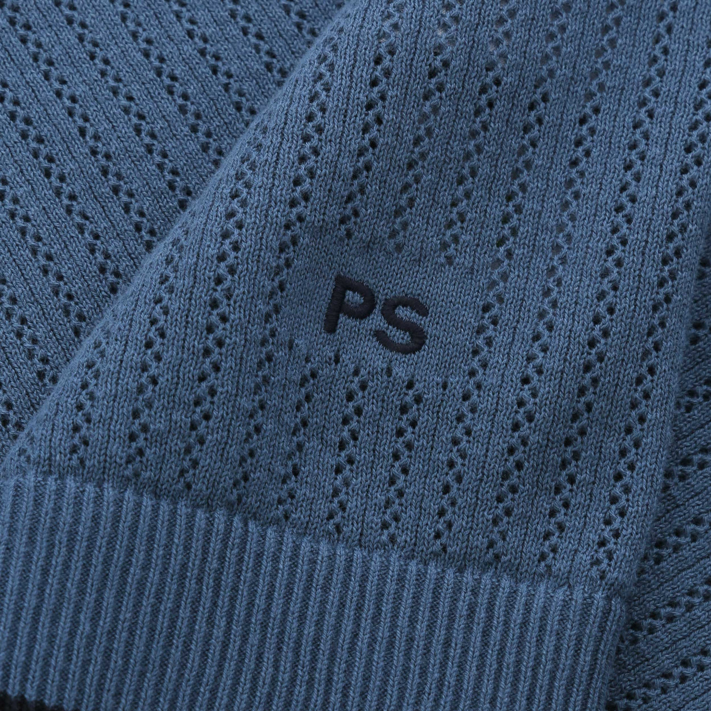 Paul Smith Sweater SS Polo in Blue Logo