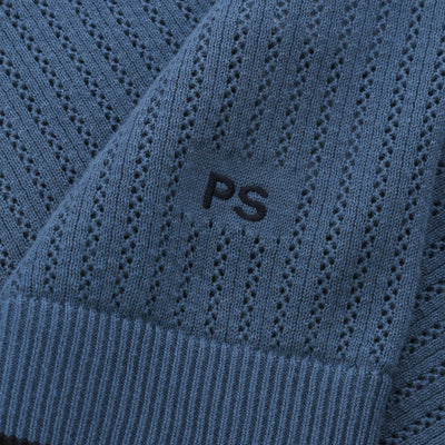 Paul Smith Sweater SS Polo in Blue Logo