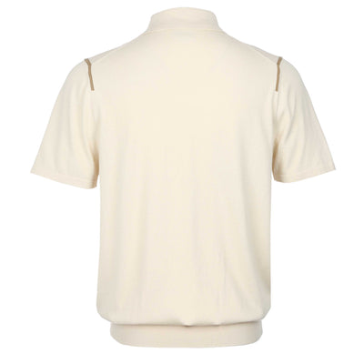 Paul Smith Sweater SS Polo in Off White Back