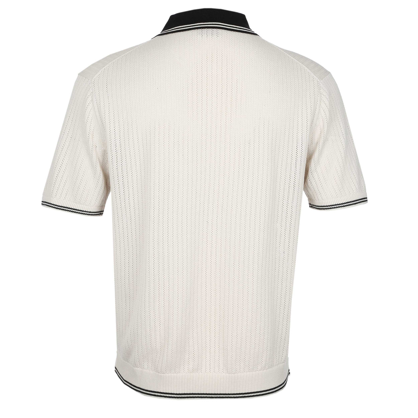 Paul Smith Sweater SS Polo in Off White Back