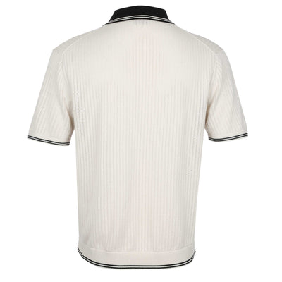 Paul Smith Sweater SS Polo in Off White Back
