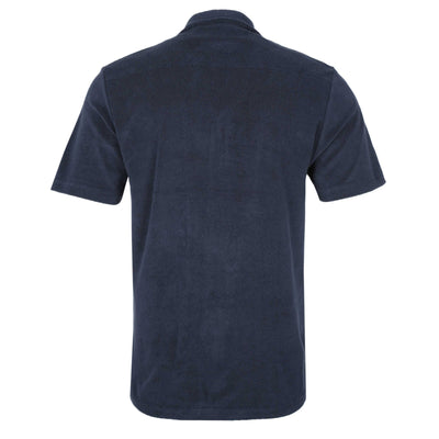 Paul Smith Towel Stripe SS Shirt in Ink Blue Back