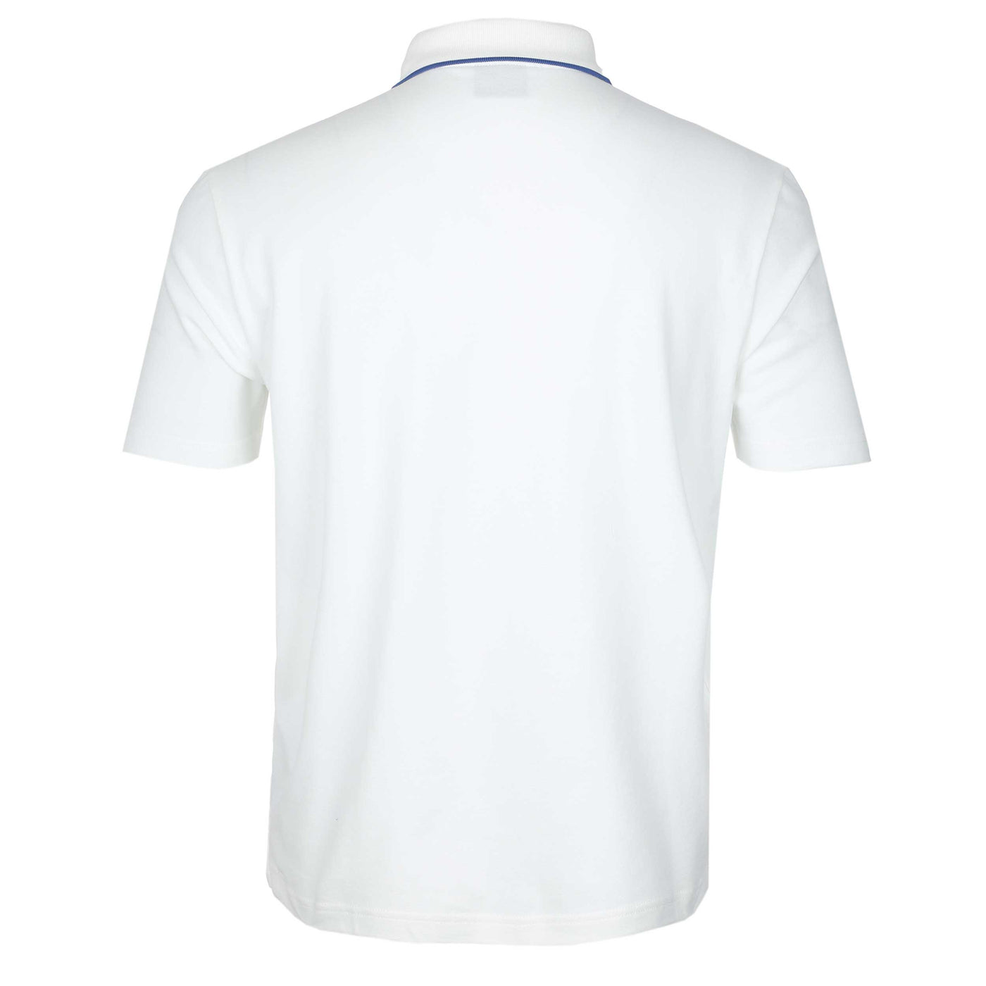Paul Smith Trim Button Thru Polo Shirt in White Back