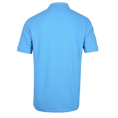 Paul Smith Zebra Badge Polo Shirt in Bright Blue Back