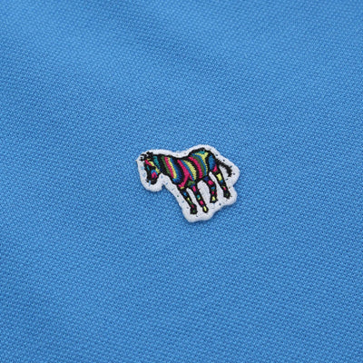 Paul Smith Zebra Badge Polo Shirt in Bright Blue Logo