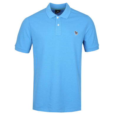 Paul Smith Zebra Badge Polo Shirt in Bright Blue