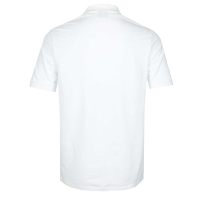 Paul Smith Zebra Badge Polo Shirt in White Back