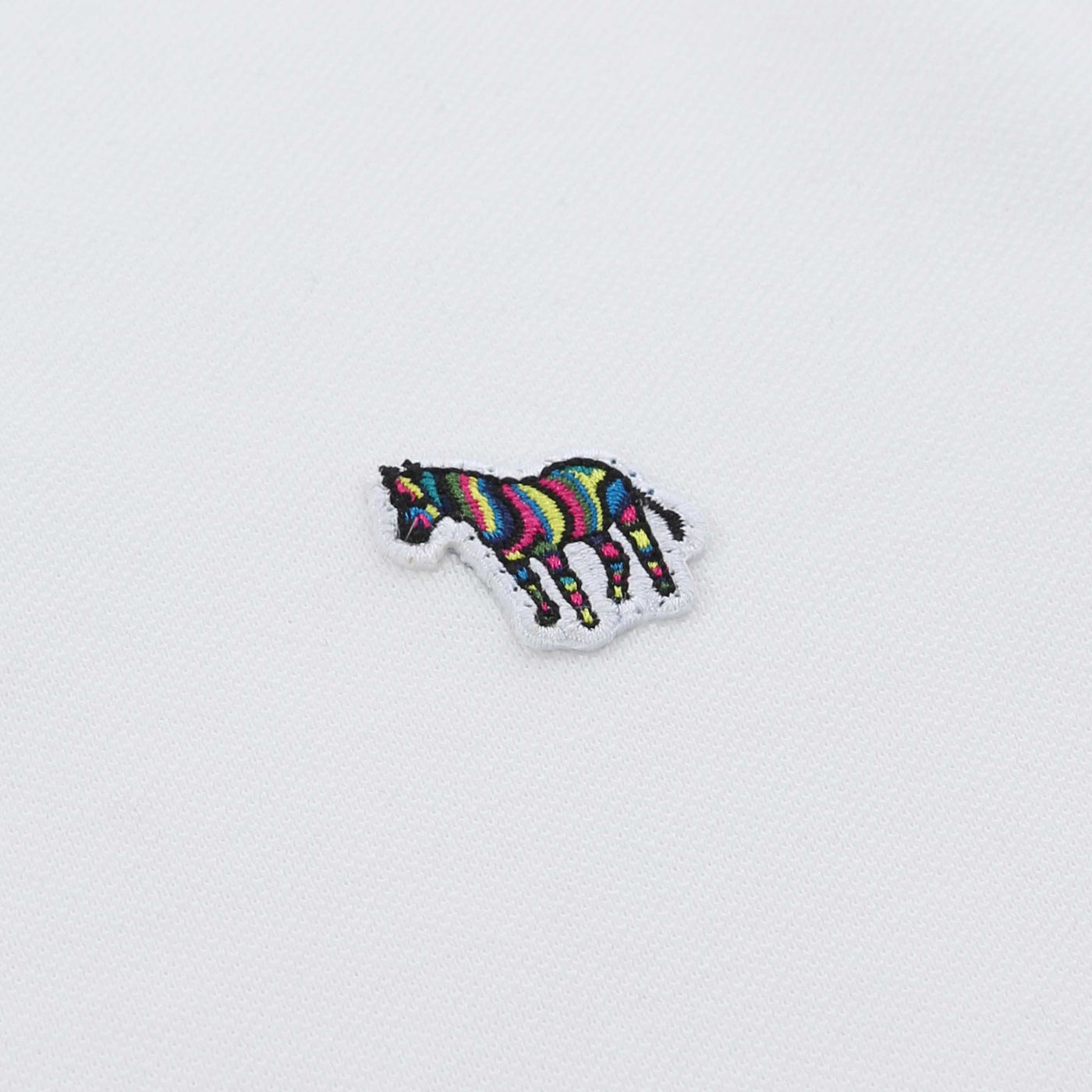 Paul Smith Zebra Badge Polo Shirt in White Logo