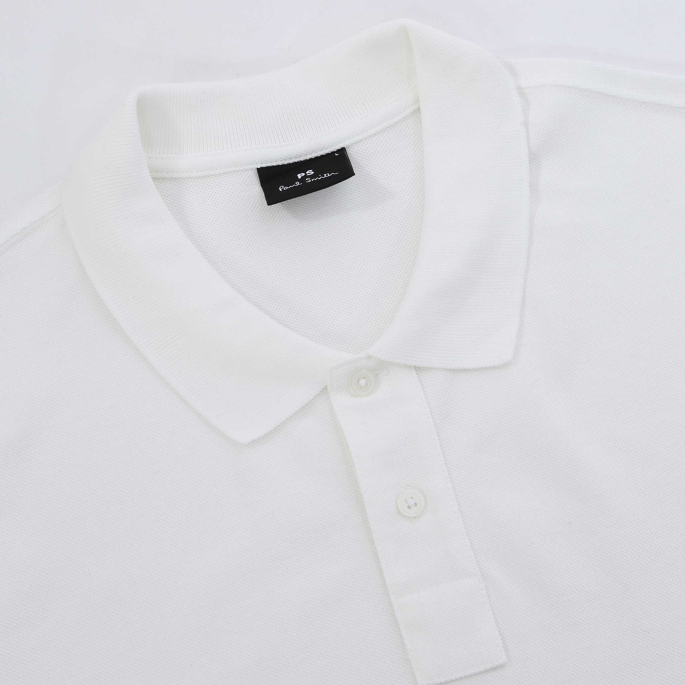 Paul Smith Zebra Badge Polo Shirt in White Placket