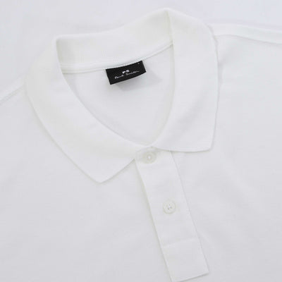 Paul Smith Zebra Badge Polo Shirt in White Placket