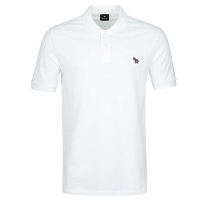 Paul Smith Zebra Badge Polo Shirt in White