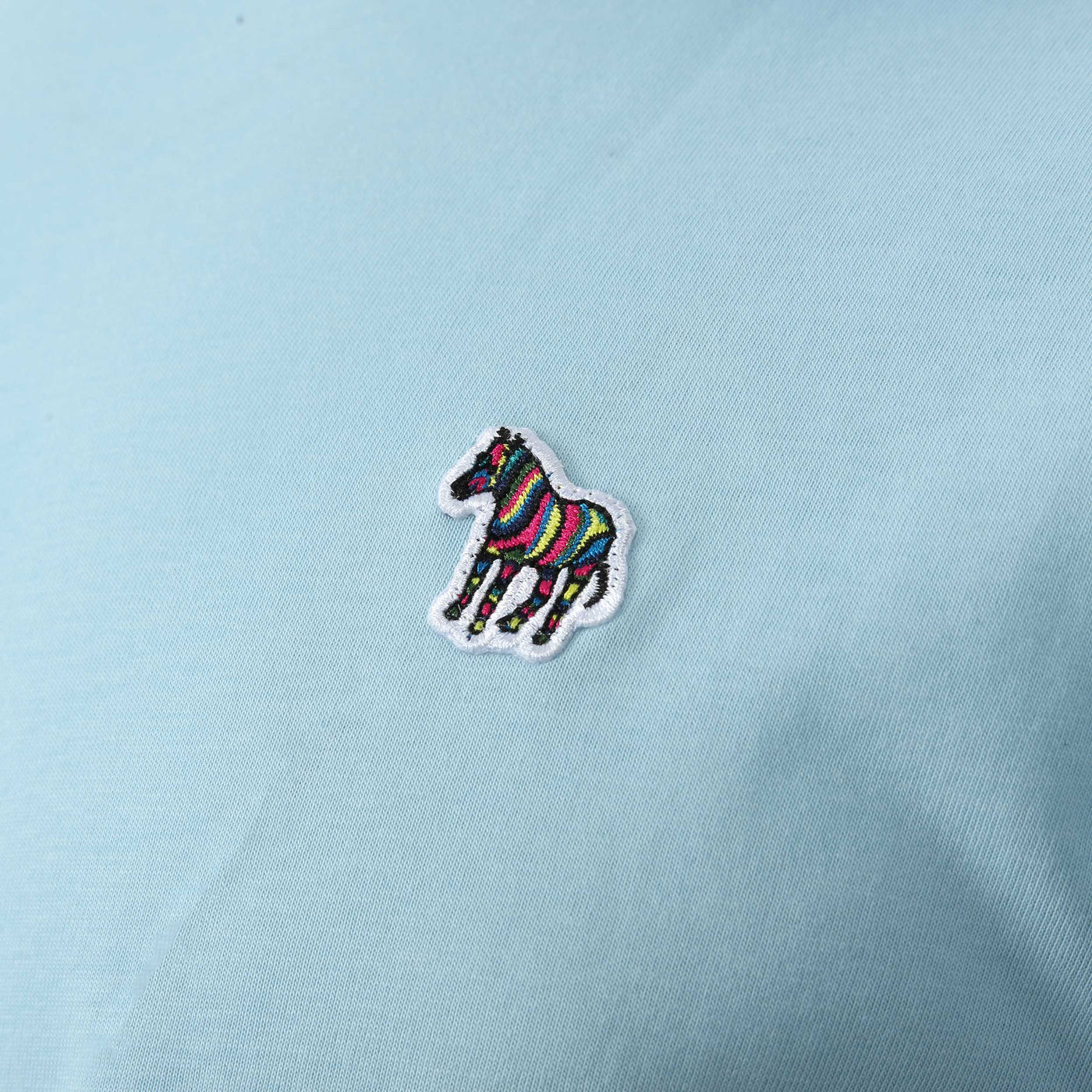 Paul Smith Zebra Badge T Shirt in Light Blue Logo