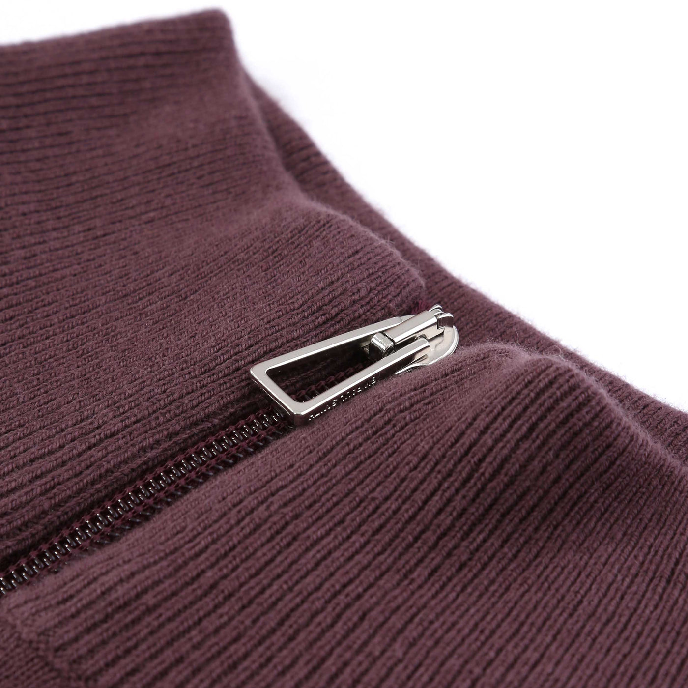 Paul Smith Zip Neck Zeb Bad Knitwear in Plum Zip