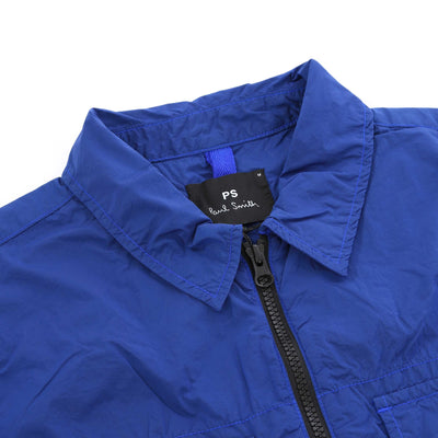 Paul Smith Zipped Front Jacket in Cobalt Blue Collar