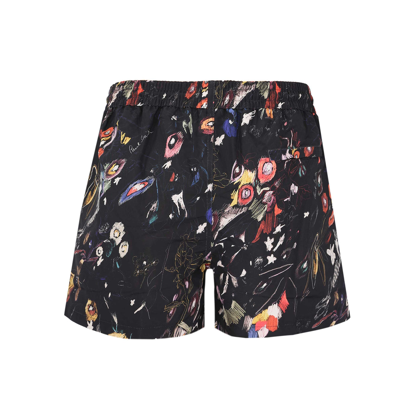 Paul Smith Botanical Swim Short in Black Back