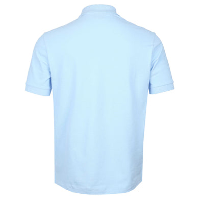 Paul Smith Zebra Badge Polo Shirt in Light Blue Back
