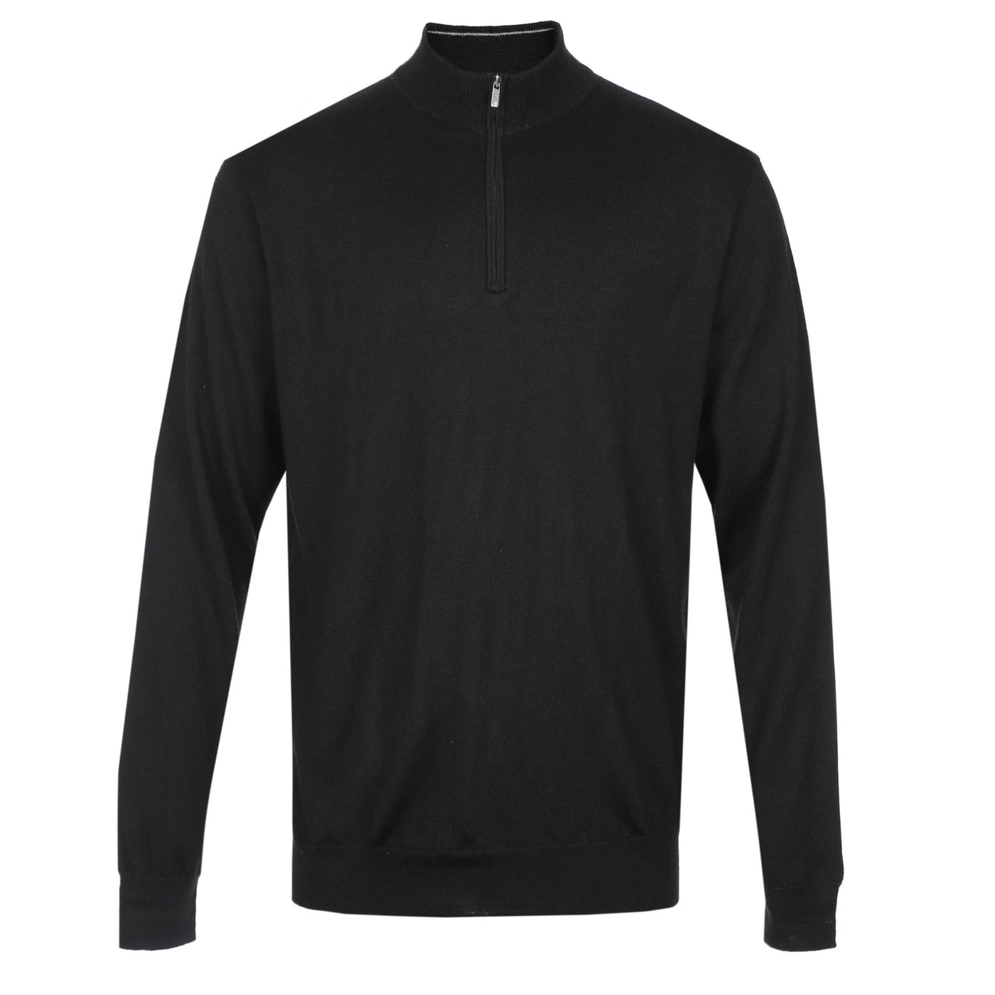 Peter Millar Autumn Crest 1/4 Zip Knitwear in Black