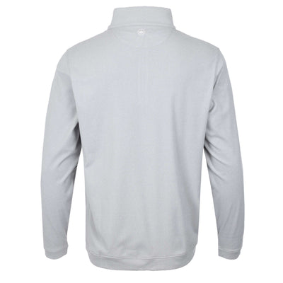 Peter Millar Performance 1/4 Zip Sweatshirt in Gale Grey Back