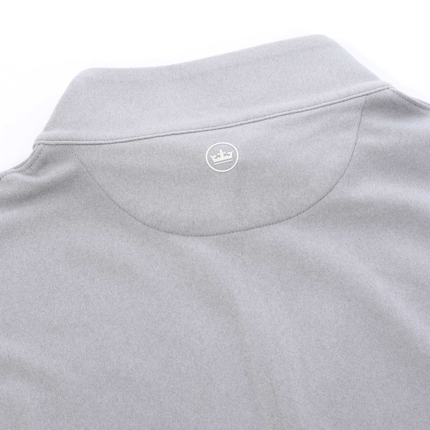 Peter Millar Performance 1/4 Zip Sweatshirt in Gale Grey Logo