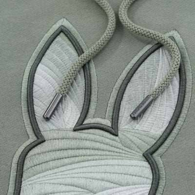 Psycho Bunny Baxter OTH Hoodie Sweat Top in Sea Spray Green Detail